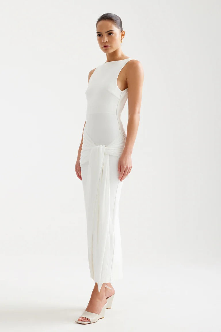 Elara Dress - White