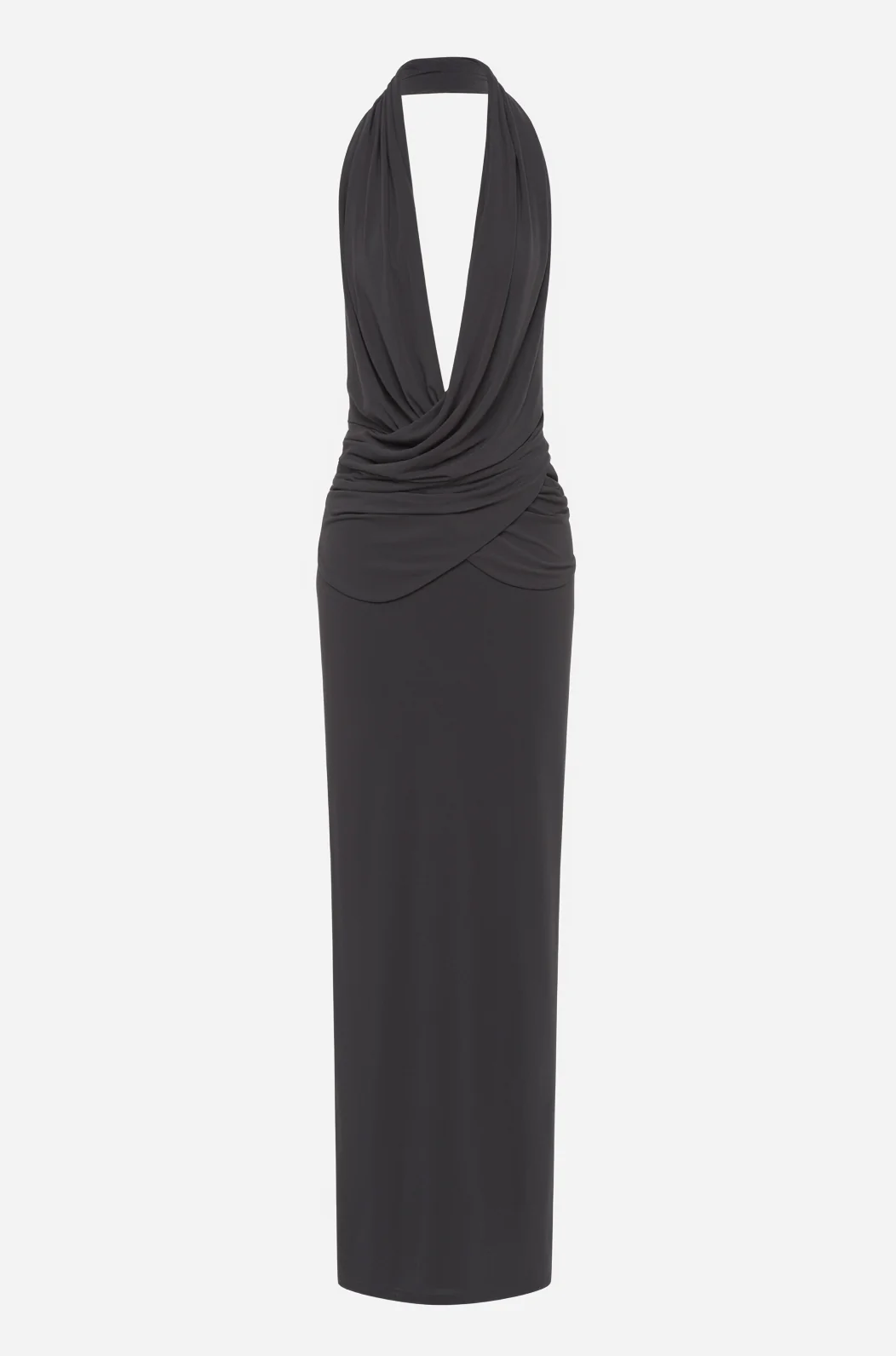 Misha Cabana Cupro Dress - Black