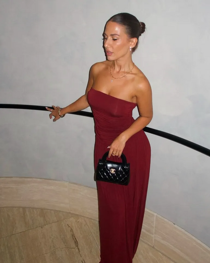 Leah Maxi Dress - Wine
