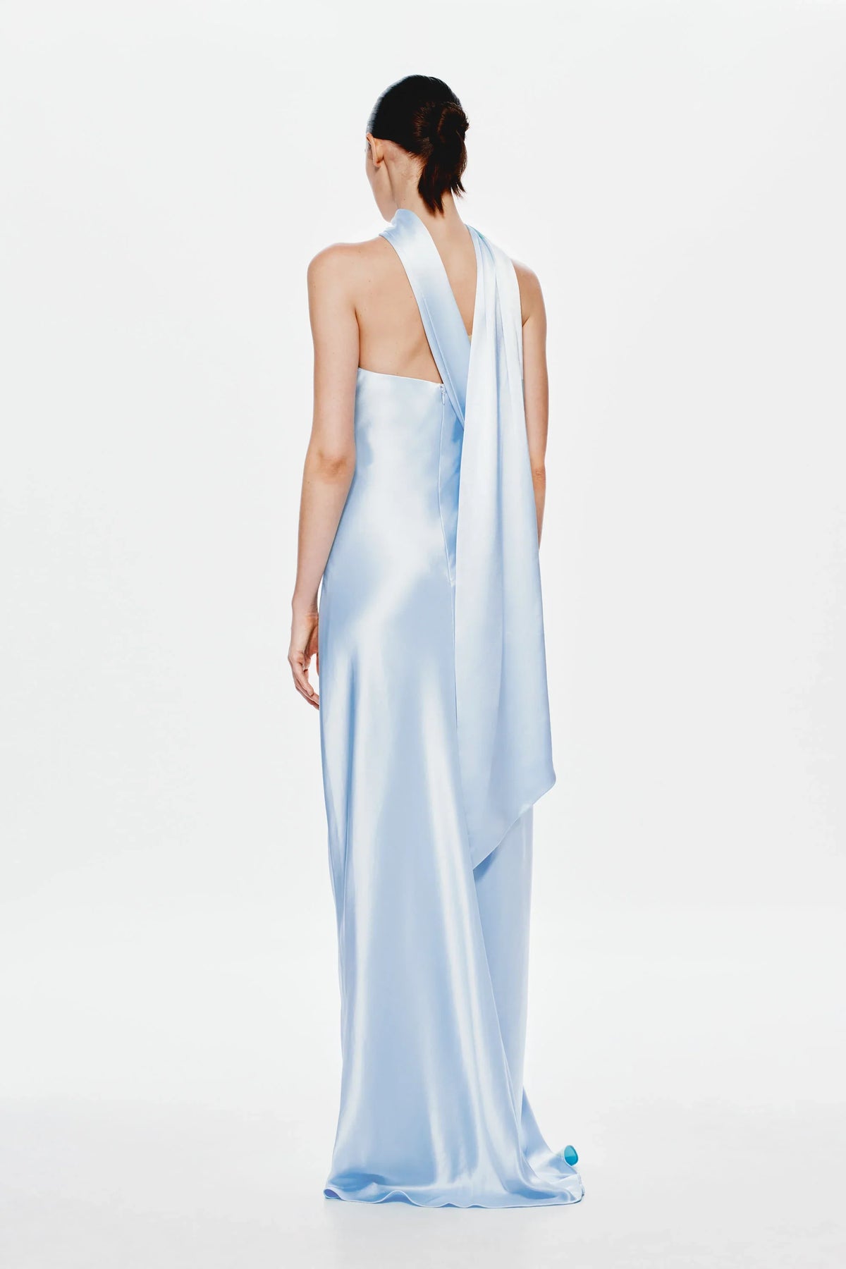 Misha Lilia Satin Gown - Dove