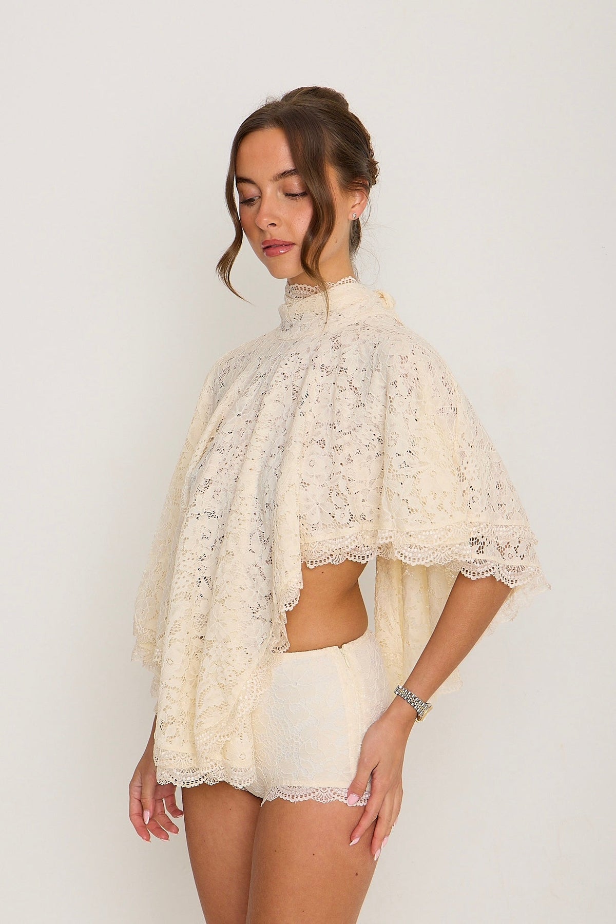 Carmen Lace Top | Cream