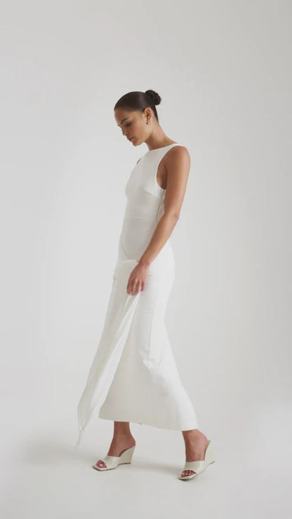 Elara Dress - White