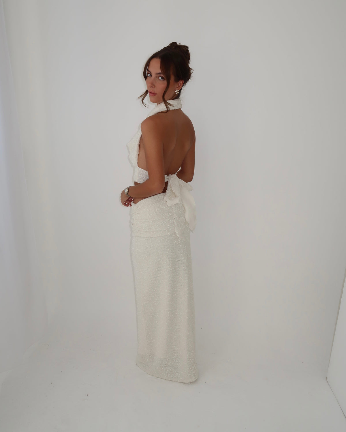 Cowl Neck Top | Cream