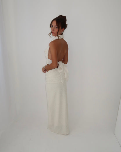 Cowl Neck Top | Cream