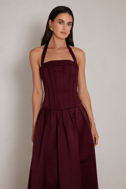 Dakota Dress - Wine