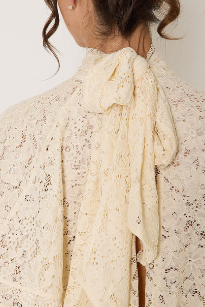 Carmen Lace Top | Cream