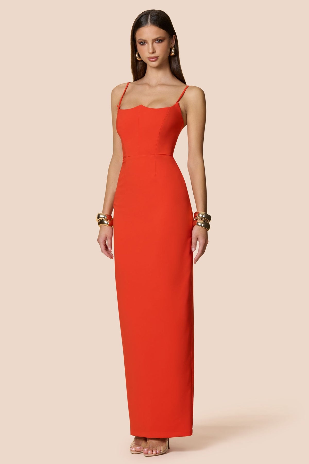 Nookie Aaliyah Maxi Dress - Tangerine