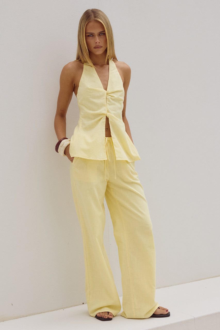Poppy Pants - Lemon