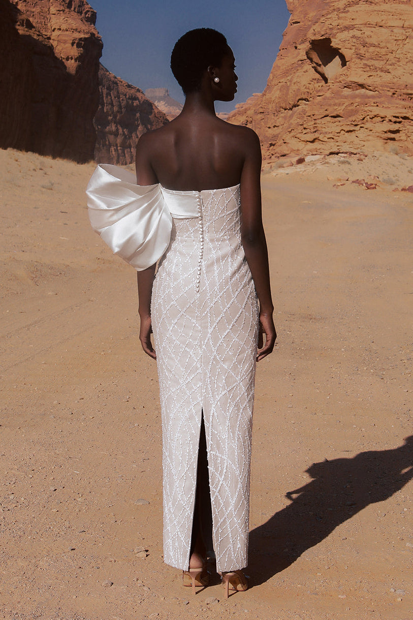 Satari Gown - White