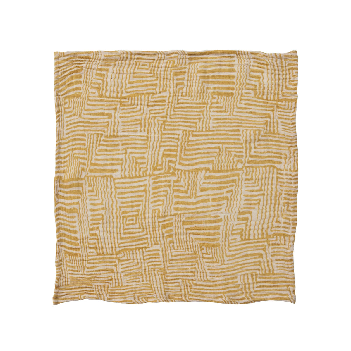 Cotton Napkins with Kuba Cloth Pattern