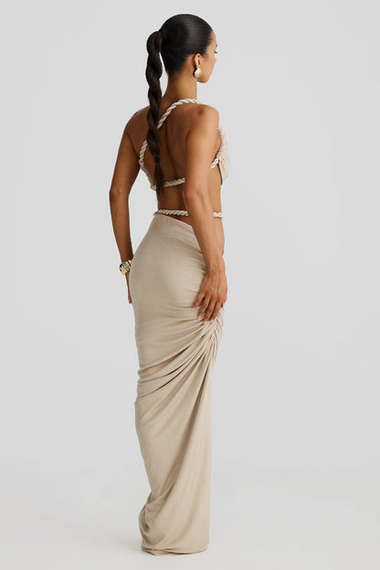 Zenaya Skirt - Gold Marble