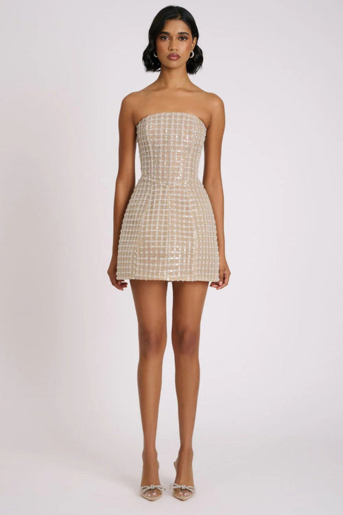 Serafina Dress - Beige