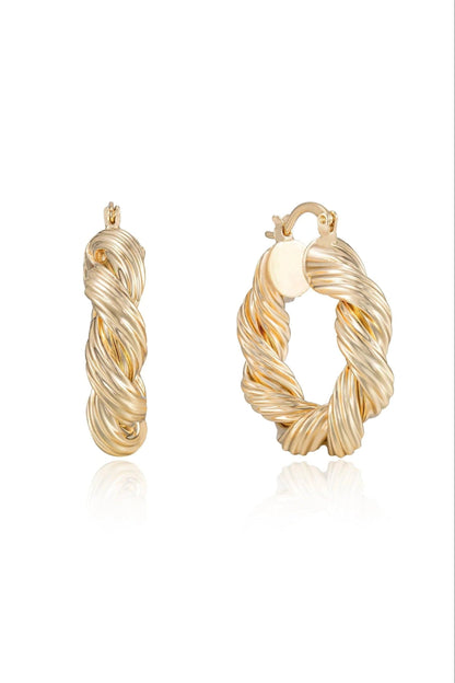 Modern Day Twist Hoops