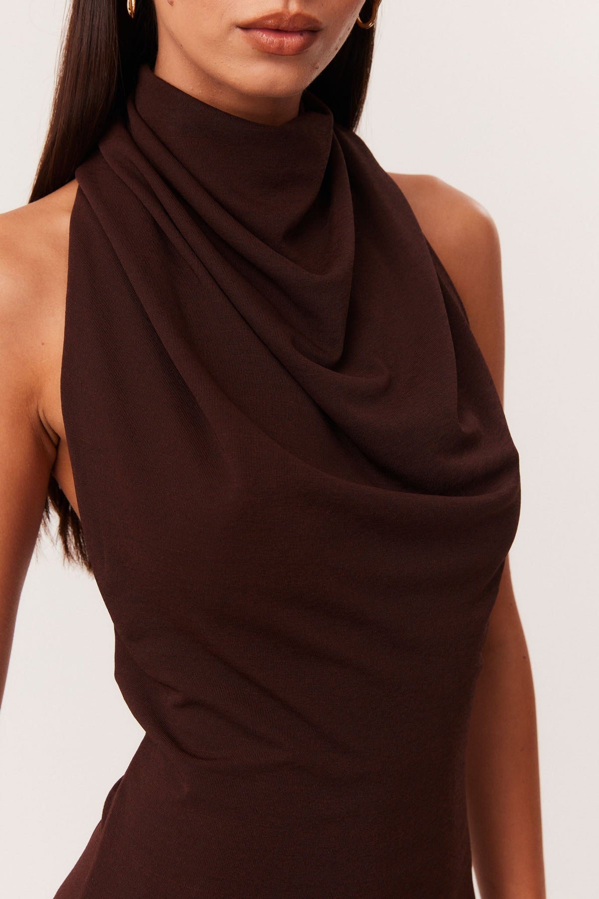 Sonia Mini Dress - Chocolate