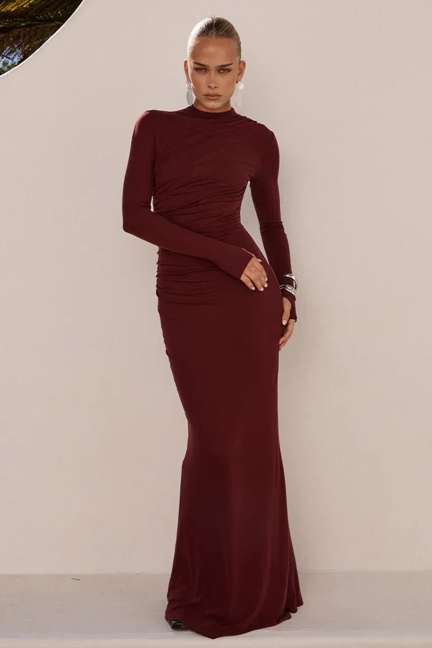 Petra Maxi Dress - Wine