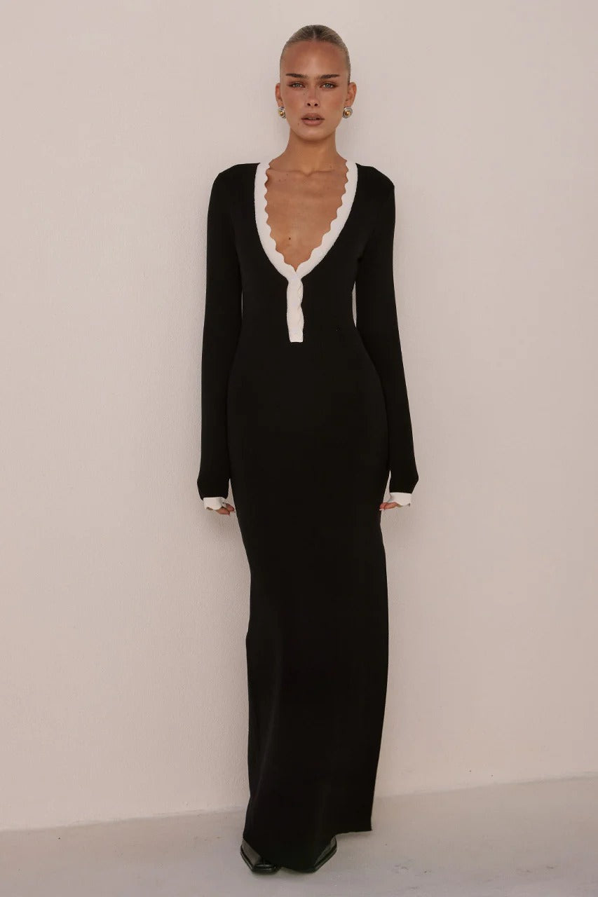 Milenia Midi Dress - Black