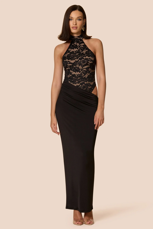 Nookie Lennox Bodysuit Maxi Dress - Black