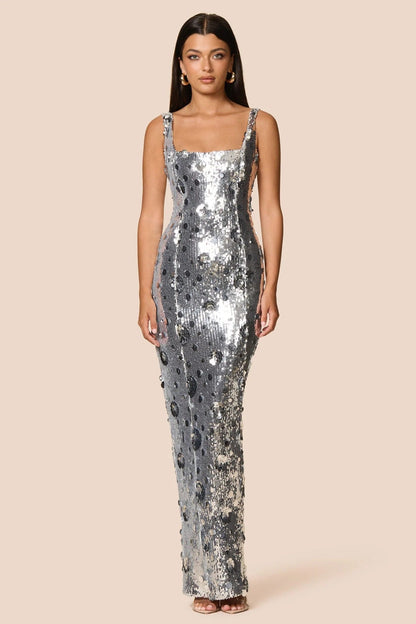 Nookie Seraphine Gown - Silver