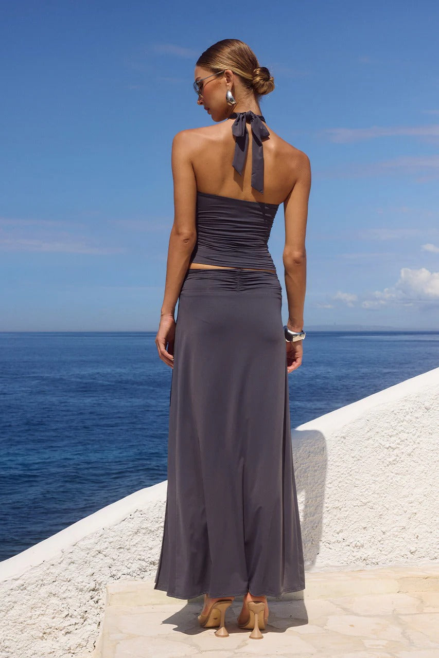 Indiana Maxi Skirt - Slate