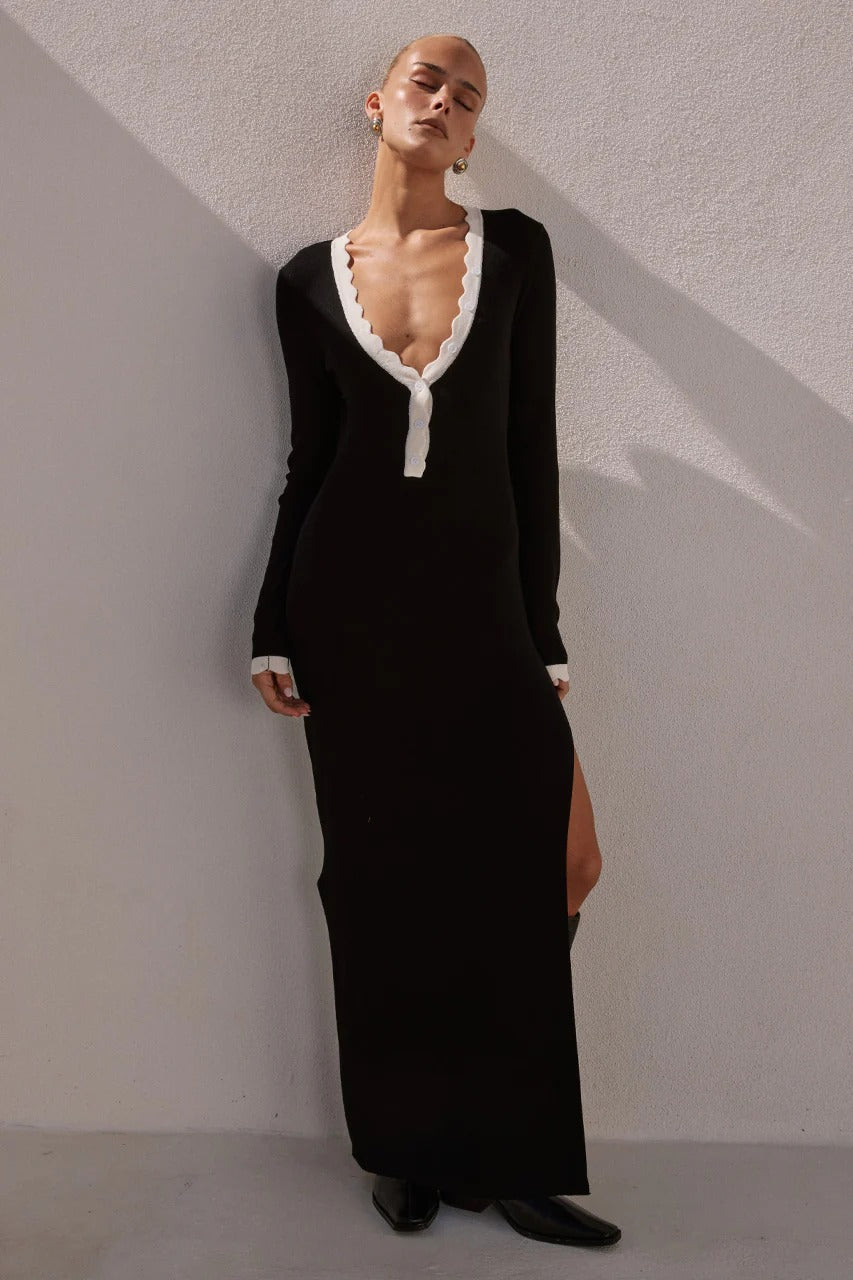 Milenia Midi Dress - Black