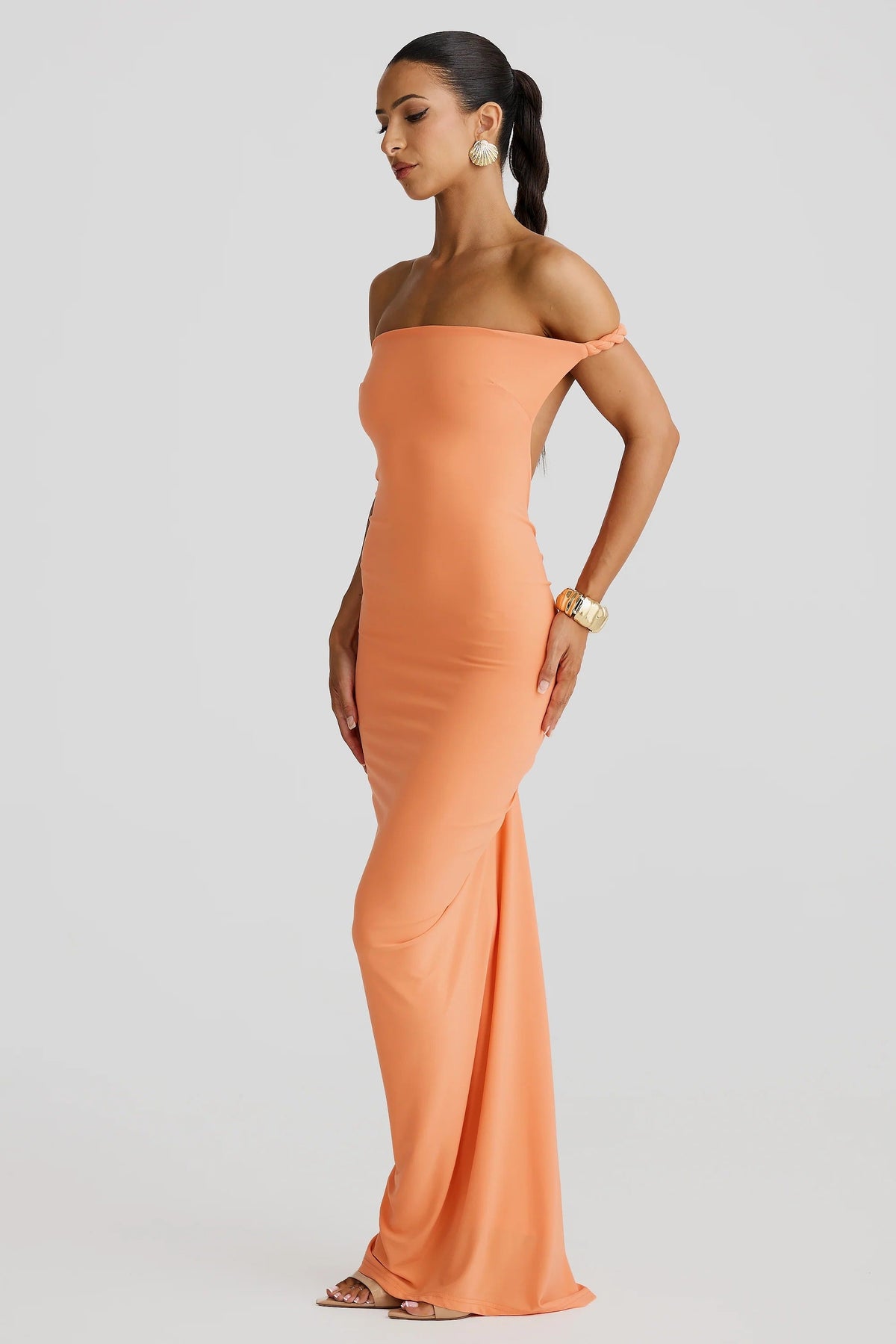 Maia Multi-Way Gown - Papaya