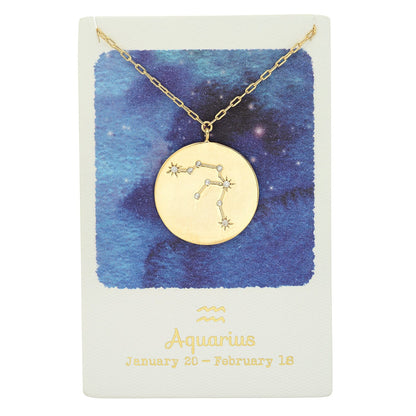 Zodiac Coin Necklace