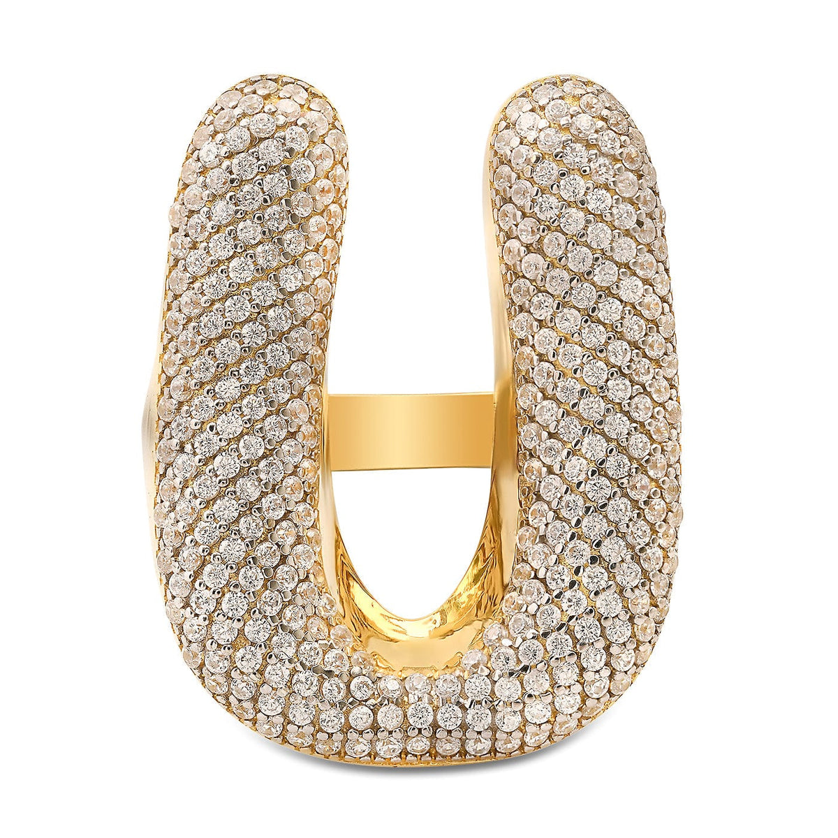 Twinkling Monogram Ring