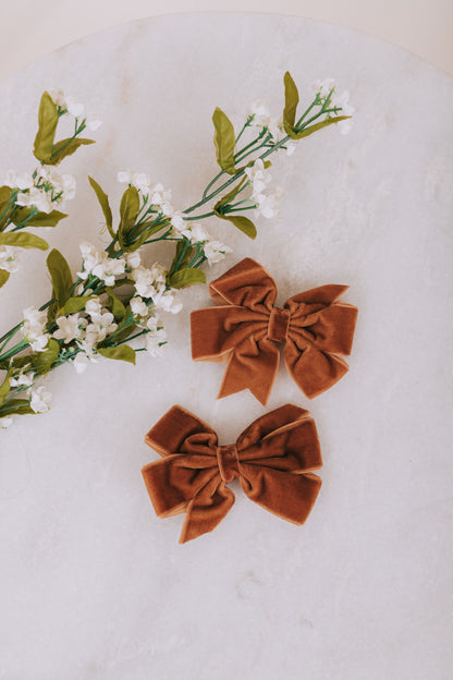 BABY - Velvet Delight Bows - 2 Colors!